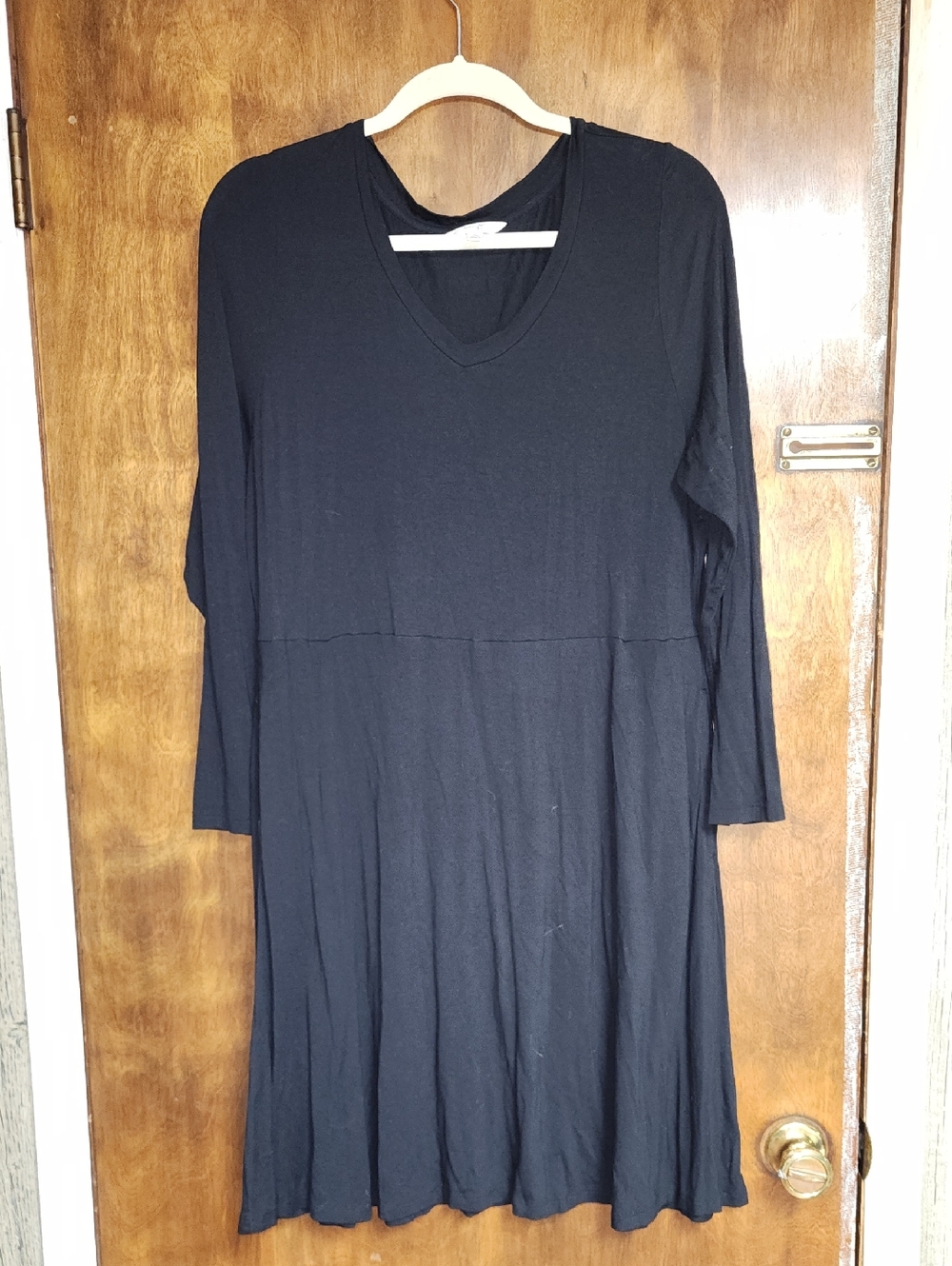 Long Sleeve Swing Dress with Pockets